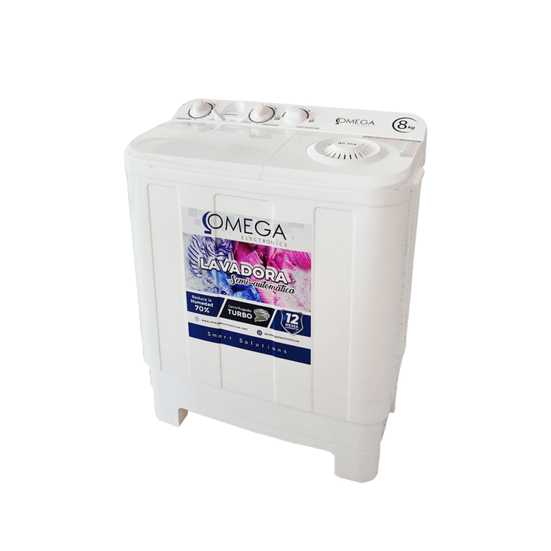Lavadora 8kg Semiautomática Omega