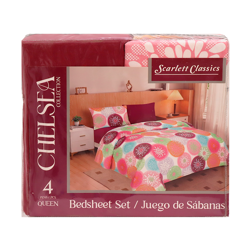 Juego de Sábanas 4pz Scarlett Classics - Colección CHELSEA