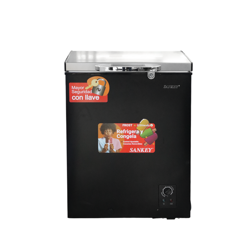 Congelador 146 LTS Sankey negro
