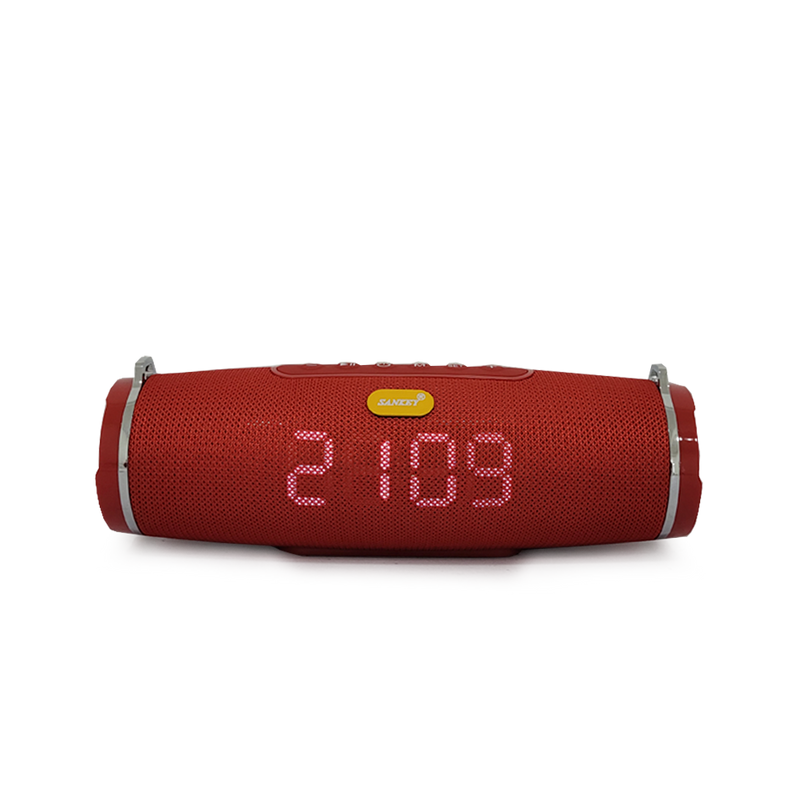 Bocina Sankey Bluetooth Portátil Recargable Reloj Despertador