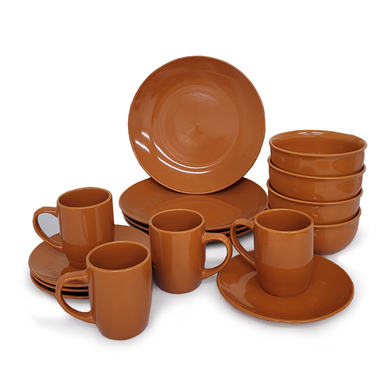 Vajilla 16Pzas Wy 3034 Naranja