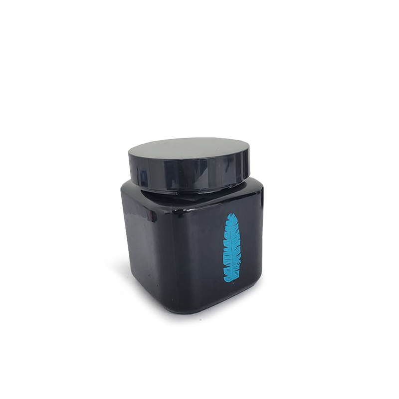 Pote de Vidrio 1LT Negro