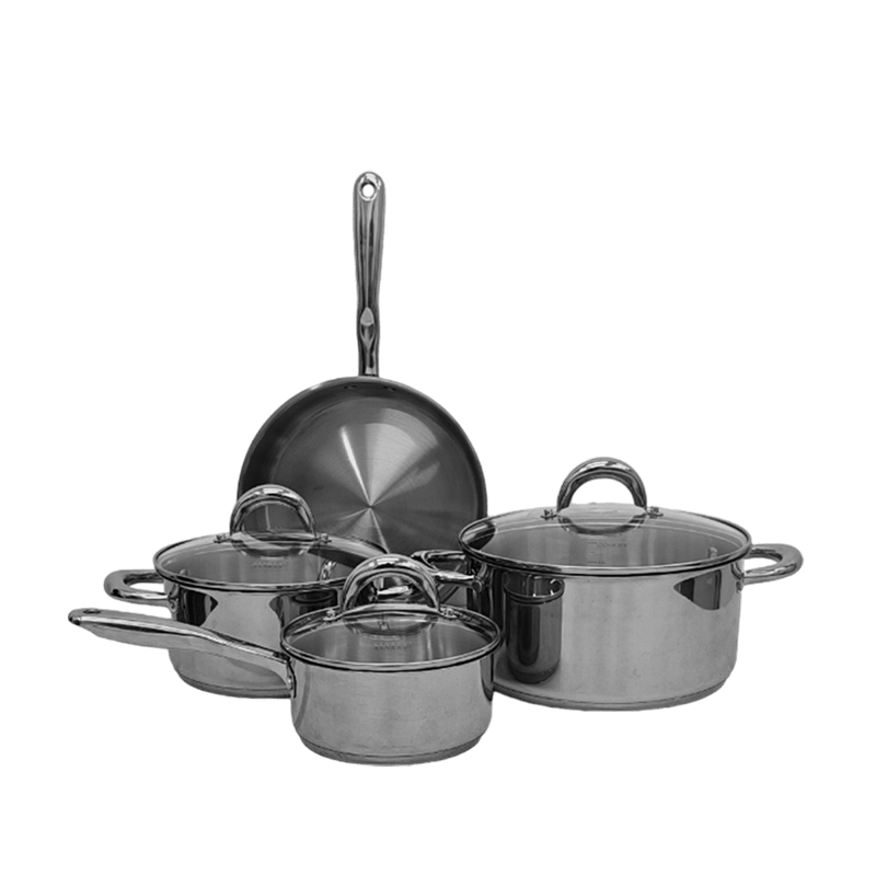 Ollas 7pz SANKEY W766SS Acero Inox T/Vidrio