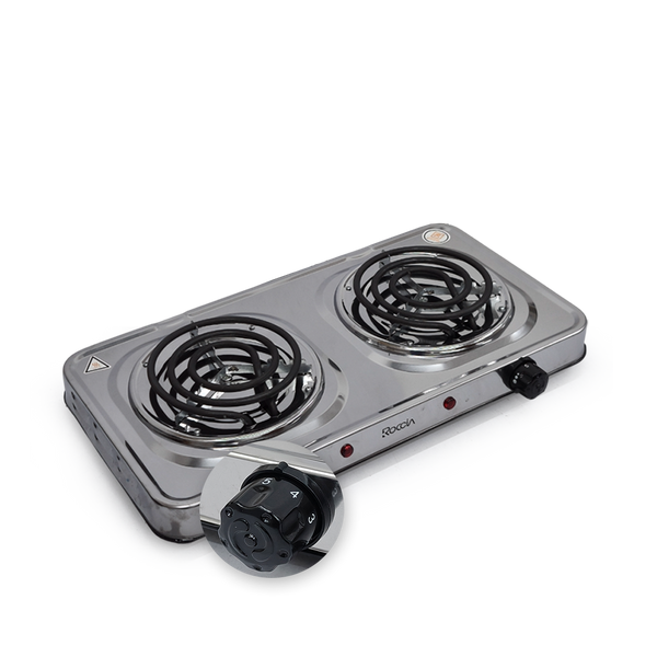 Cocina 2H ROCCIA Eléctrica Cromada HD06S 22 Caracol - 9_.png