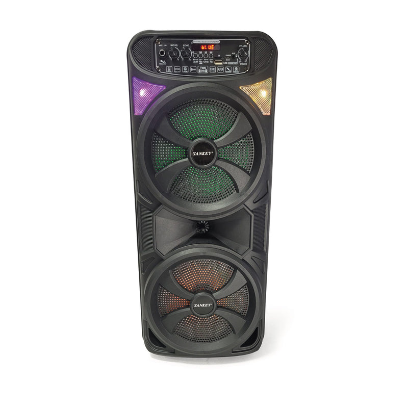 Bocina bluetooth portátil de 8" × 2 SANKEY