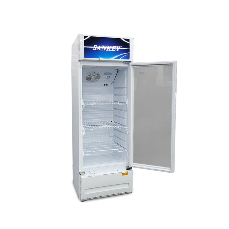 Enfriador Vitrina 211 Lt Exhibidora Blanca Sankey