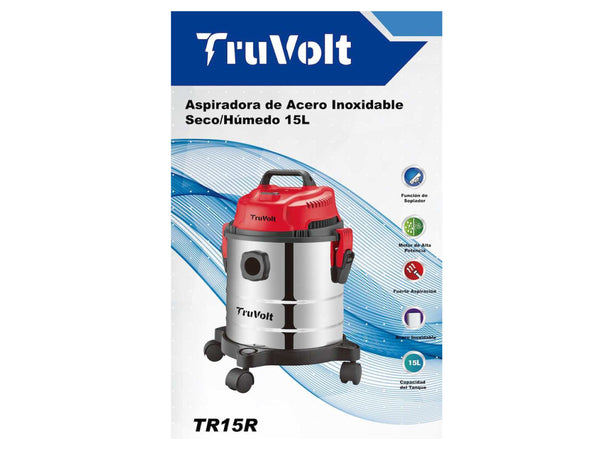 Aspiradora Acero Inoxidable Húmedo/Seco 15l Truvolt - TR15R-4.jpg