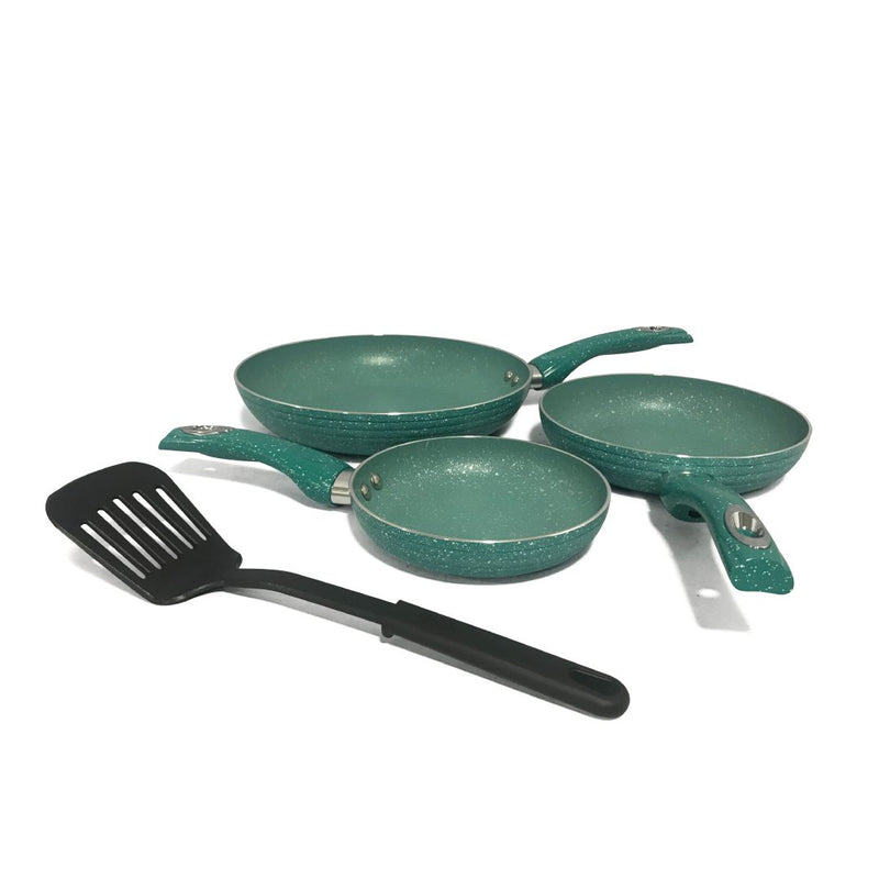 Juego de sartenes de 3 piezas SANKEY / Turquesa