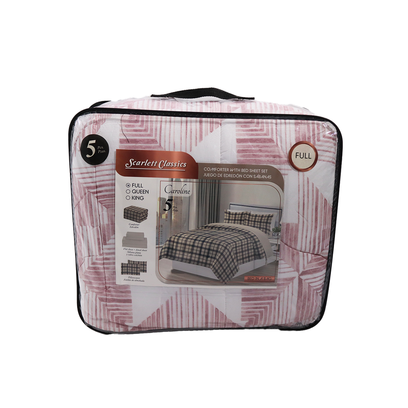 Edredon 5pz matrimonial Scarlett