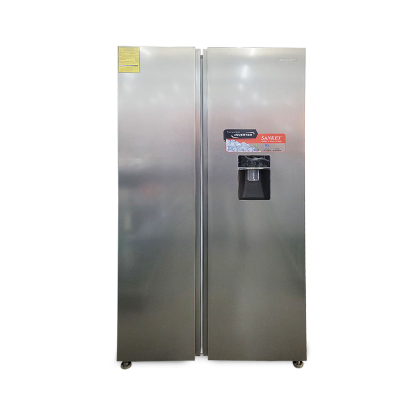 Nevera Sankey 2p Inverter 469 Lts Acero Inox C/Dispensador