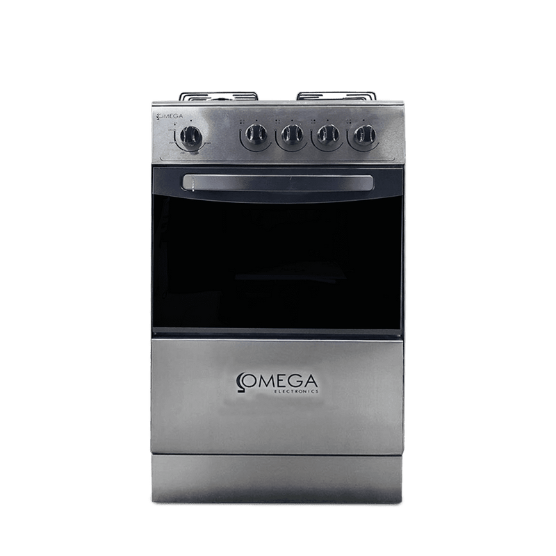Cocina a gas 4H Omega acero inoxidable