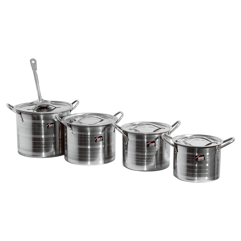 Olla 4 pz acero 8 12 16 20 cm