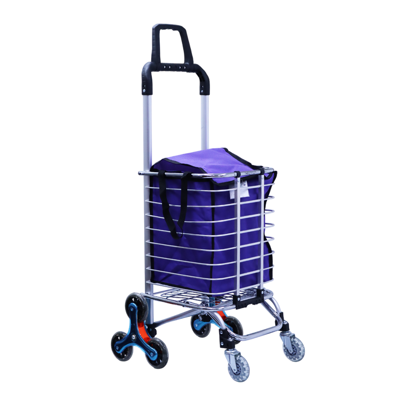 Carro de aluminio multiuso c/bolso 6 Ruedas