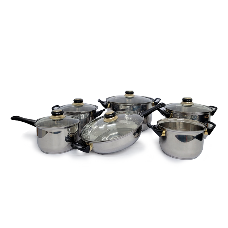 Olla 12PZ Happy Baron tapa de vidrio