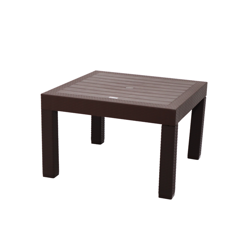 Mesa baja Cuadrada Mimbre Océano