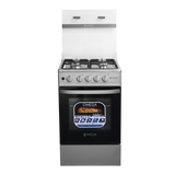 Cocina omega 4H Plateada C/tapa de vidrio