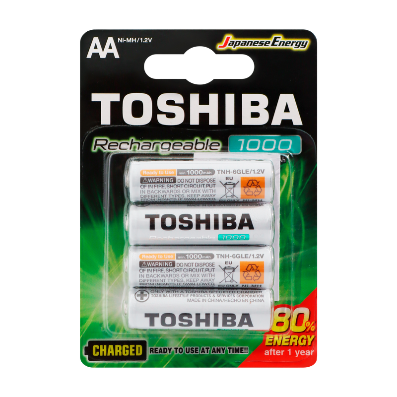 Pila AA Toshiba Recargable 4Pz