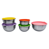 Bowl 5Pza AZ9009 Acero c/tapa