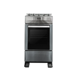 Cocina a gas 20"  4h c/horno acero inoxidable Nero