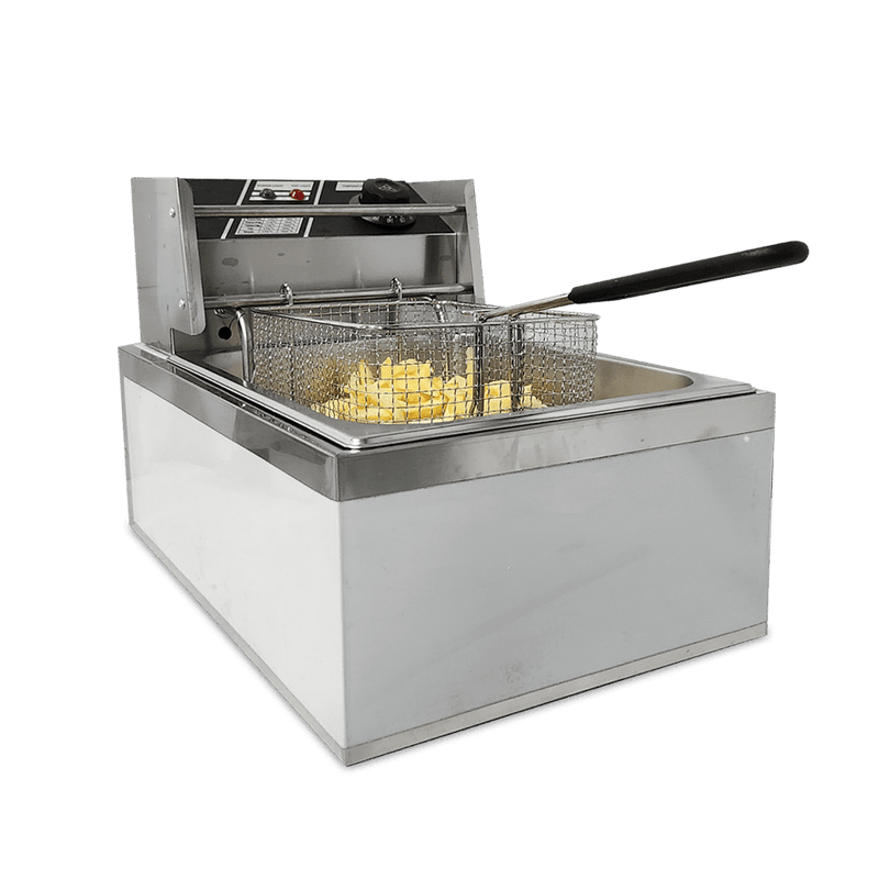 Freidora eléctrica de aceite 14Lts 3000W ROYAL / Acero inoxidable