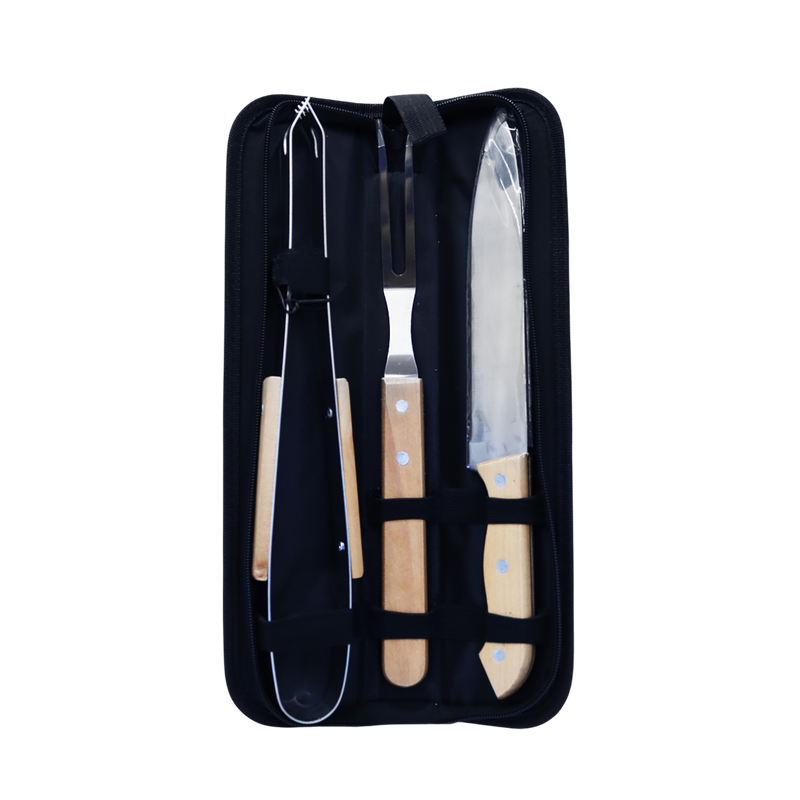 Set 3Pz Parrillero con estuche