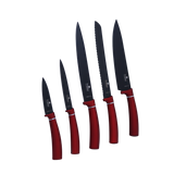 set de cuchillos 5PZ C/Tabla Berlinger Haus Burgundy