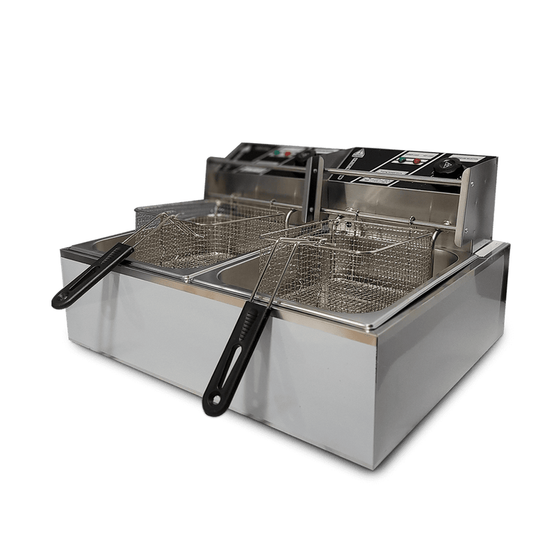 Freidora eléctrica de aceite 20Lts ROYAL / Acero inoxidable