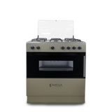 Cocina OMEGA 6H Gris Tapa Vidrio