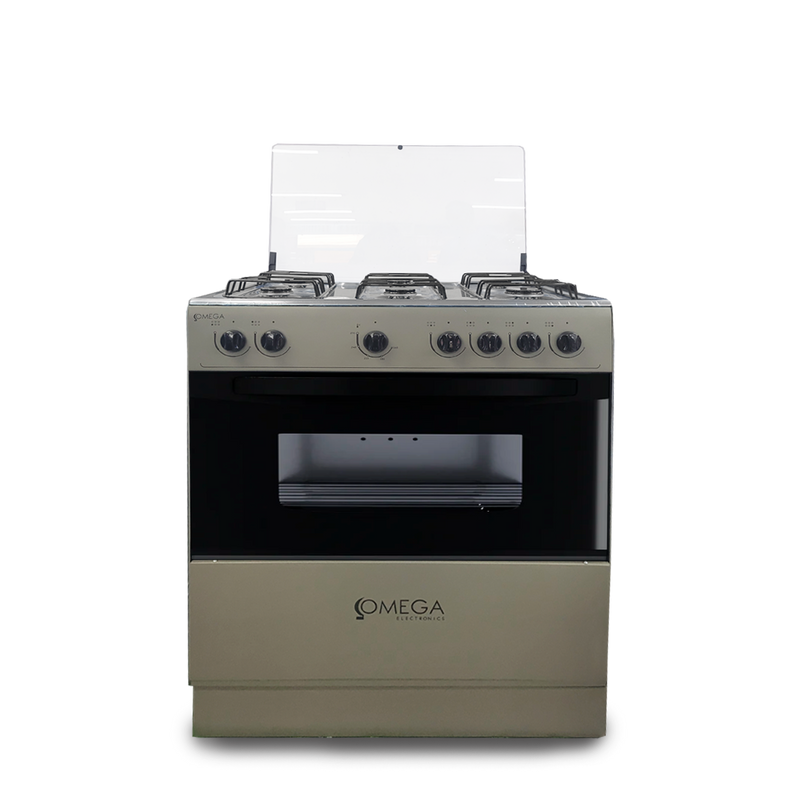 Cocina OMEGA 6H Gris Tapa Vidrio