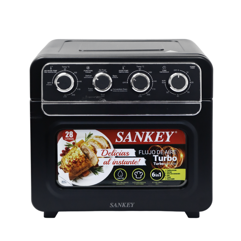 Horno 28 Lts 6 en 1 Sankey Air Fry Multifuncional