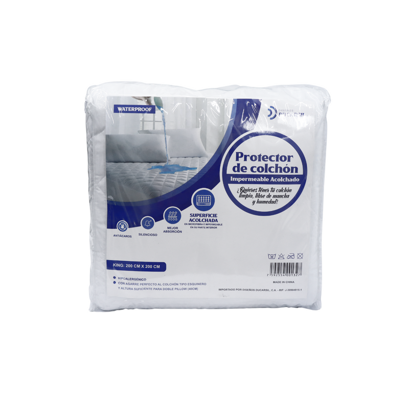 Protector de Colchón King Impermeable Ducarsil
