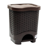 Papelera Rattan 12Lt con pedal Colplast