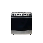 Cocina a gas 30" 5h c/horno acero inox Nero - 1-8.png