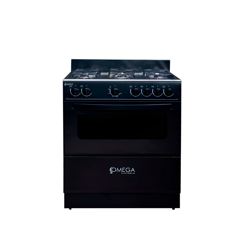 Cocina Omega 6H Negra OEG6RBG