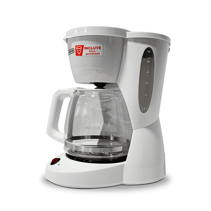Cafetera BLACK + DECKER 12T Blanca