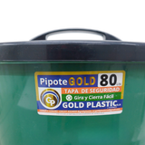 Pipote 80L Gold Plastic