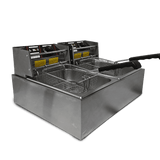 Freidora eléctrica de aceite 20Lts SANKEY / Acero inoxidable
