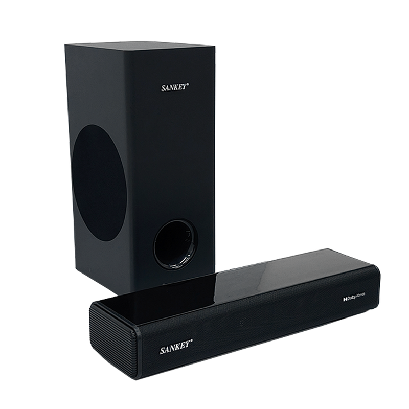 Barra de sonido Dolby Atmos de 2.1 Canales + Subwoofer Sankey