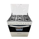 Cocina OMEGA 6H Blanca Tapa Vidrio