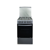 Cocina a gas 20" 4h c/horno plateada Nero