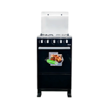 Cocina a gas 20" 4h c/horno negro Nero