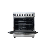 Cocina a gas 30" 5h c/horno acero inox Nero