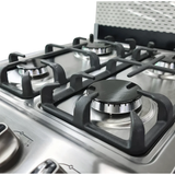 Cocina a gas 20"  4h c/horno acero inoxidable Nero