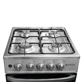 Cocina omega 4H Plateada C/tapa de vidrio