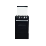 Cocina a gas 20" 4h c/horno negro Nero