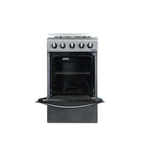 Cocina a gas 20" 4h c/horno plateada Nero