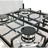 Cocina a gas 20" 4h c/horno negro Nero