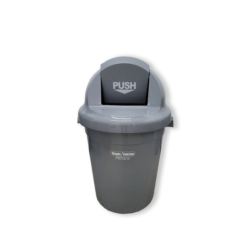 Papelera 80LT Redonda Push Institucional