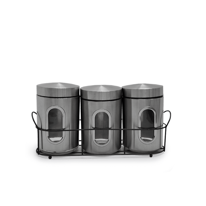 Potes 3PZ Lifeart Vidrio/Acero