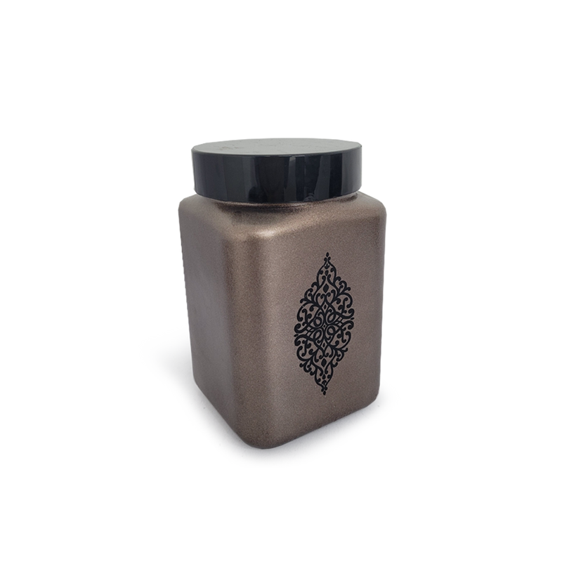 Pote de Vidrio 1.5LT Metalizado